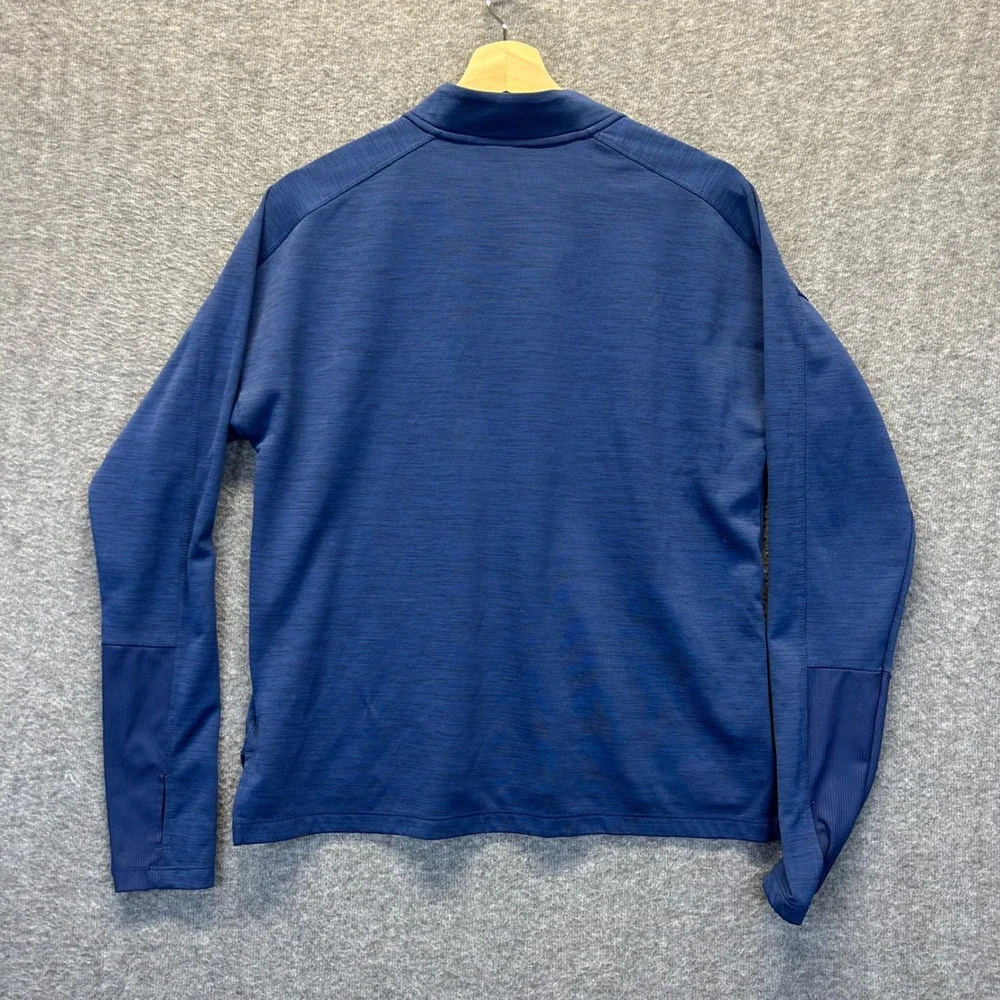 Nike Mens New York Yankees Bronx Bombers Dri-FIT Quarter Zip Pullover Navy M